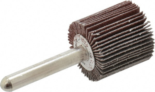 CGW Abrasives 39910 Mounted Flap Wheel 1" Face Width, 120 Grit, Aluminum Oxide