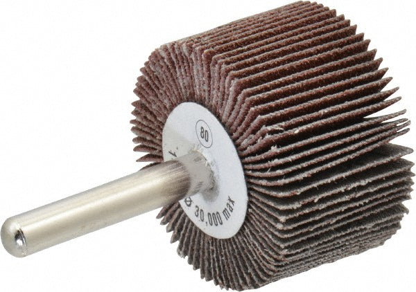 CGW Abrasives 39922 Mounted Flap Wheel 1" Face Width, 80 Grit, Aluminum Oxide