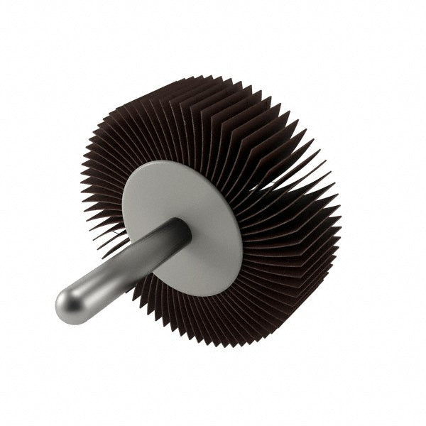 CGW Abrasives 39927 Mounted Flap Wheel 1/2" Face Width, 120 Grit, Aluminum Oxide