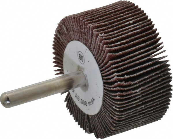 CGW Abrasives 39932 Mounted Flap Wheel 1" Face Width, 60 Grit, Aluminum Oxide