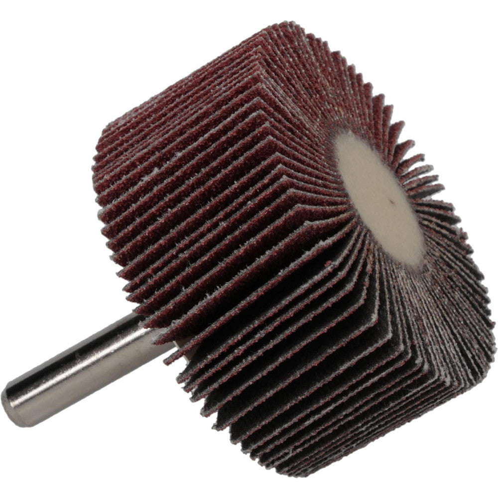 CGW Abrasives 39933 Mounted Flap Wheel 2" Dia, 1" Face Width, 80 Grit, Aluminum Oxide