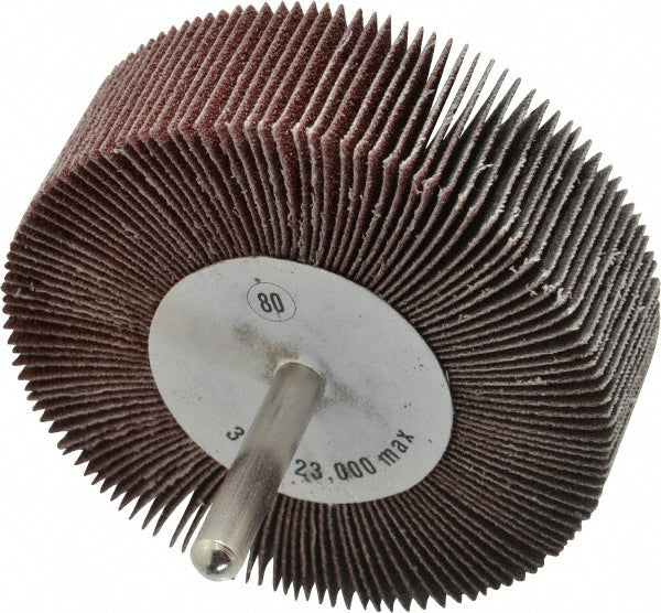 CGW Abrasives 39949 Mounted Flap Wheel 1" Face Width, 80 Grit, Aluminum Oxide