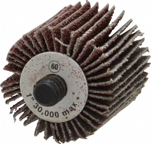 CGW Abrasives 39965 Mounted Flap Wheel 1" Face Width, 60 Grit, Aluminum Oxide