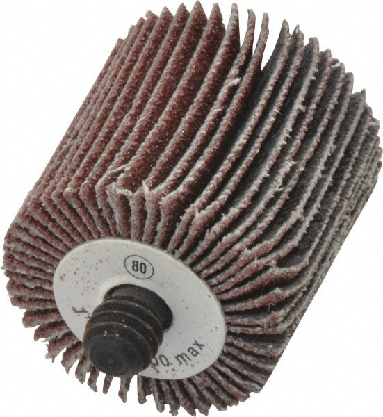 CGW Abrasives 39966 Mounted Flap Wheel 1" Face Width, 80 Grit, Aluminum Oxide