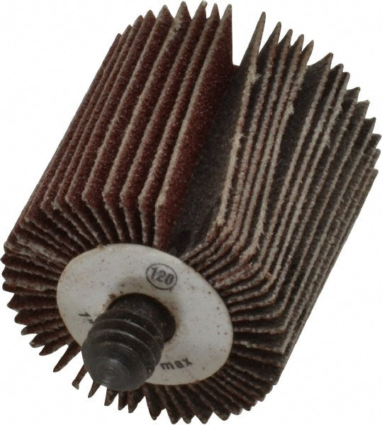 CGW Abrasives 39967 Mounted Flap Wheel 1" Face Width, 120 Grit, Aluminum Oxide