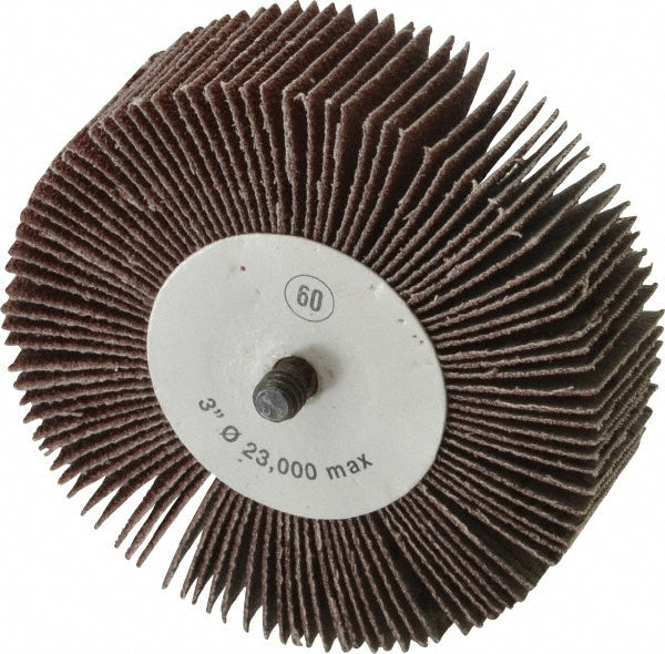 CGW Abrasives 41005 Mounted Flap Wheel 1" Face Width, 60 Grit, Aluminum Oxide
