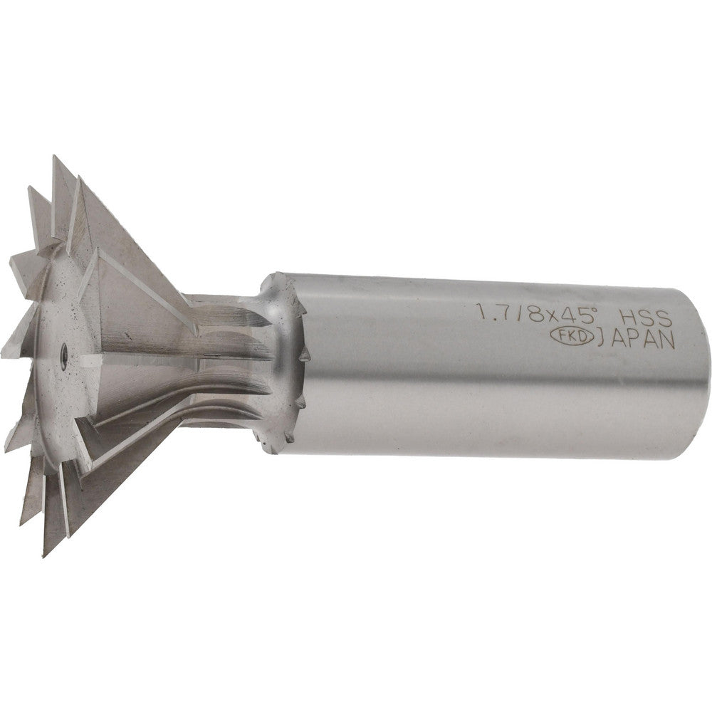 Value Collection DC4515HS Dovetail Cutter 45 &deg, 1-7/8" Cut Dia, 13/16" Cut Width, High Speed Steel
