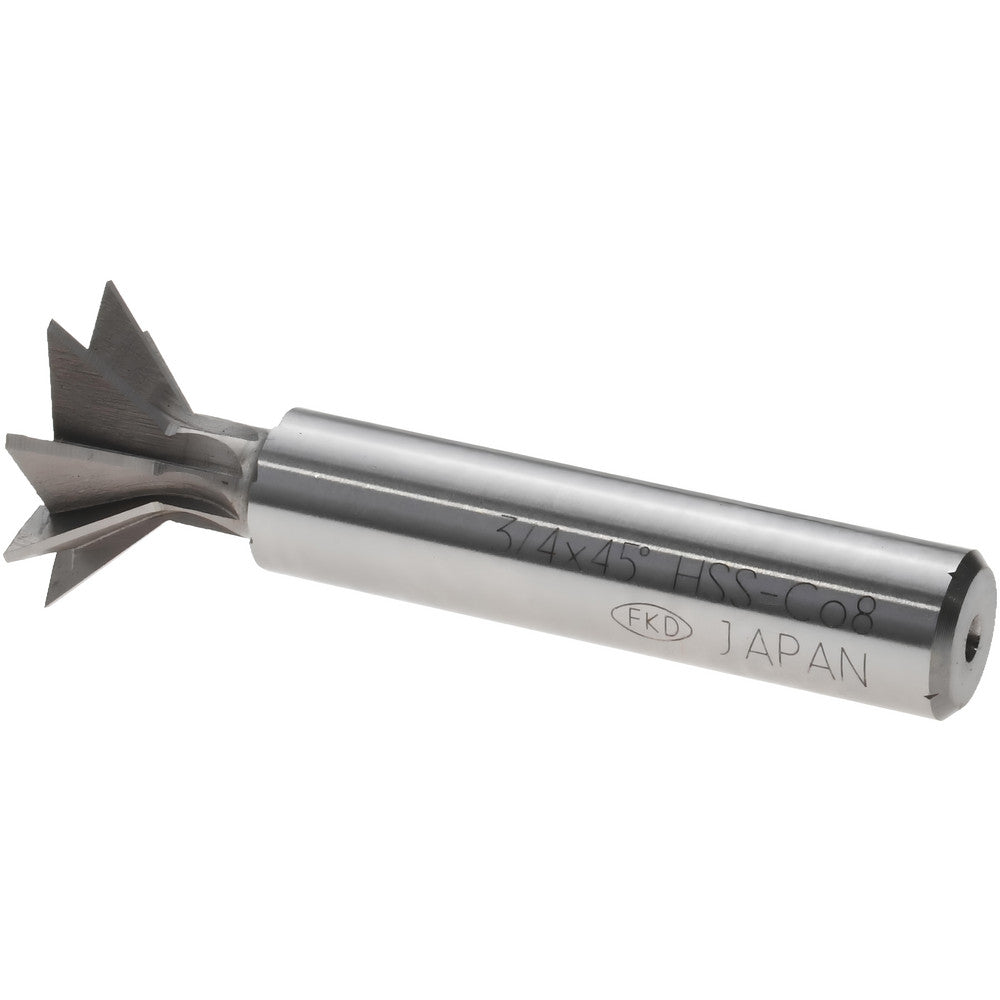 Value Collection DC4506CO Dovetail Cutter 45 &deg, 3/4" Cut Dia, 5/16" Cut Width, Cobalt
