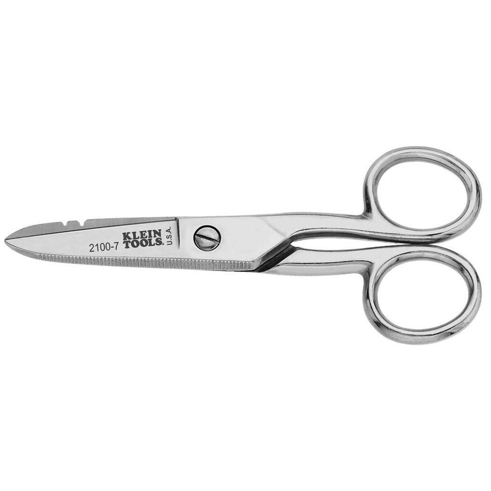 Klein Tools 2100-7 Scissors Steel Blade