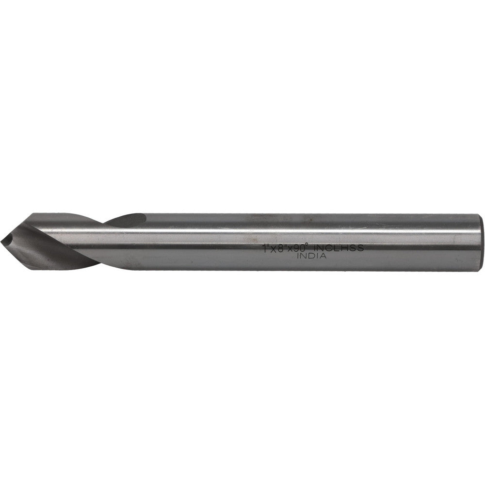 Value Collection 1944296100000X8 Spotting Drill 1" Dia, 90 &deg Point, 8" OAL, High Speed Steel