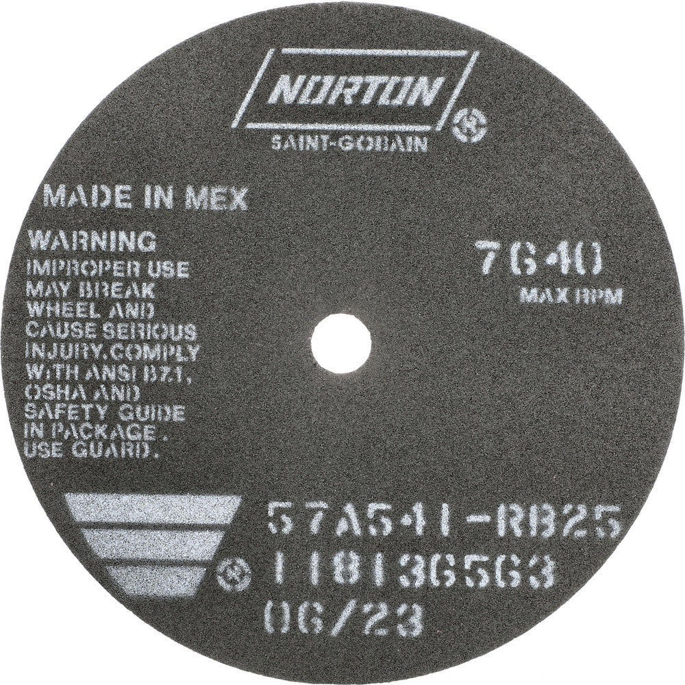 Norton 66252822970 Cut-Off Wheel 6" Dia, 1/16" Thick, 1/2" Hole, Aluminum Oxide