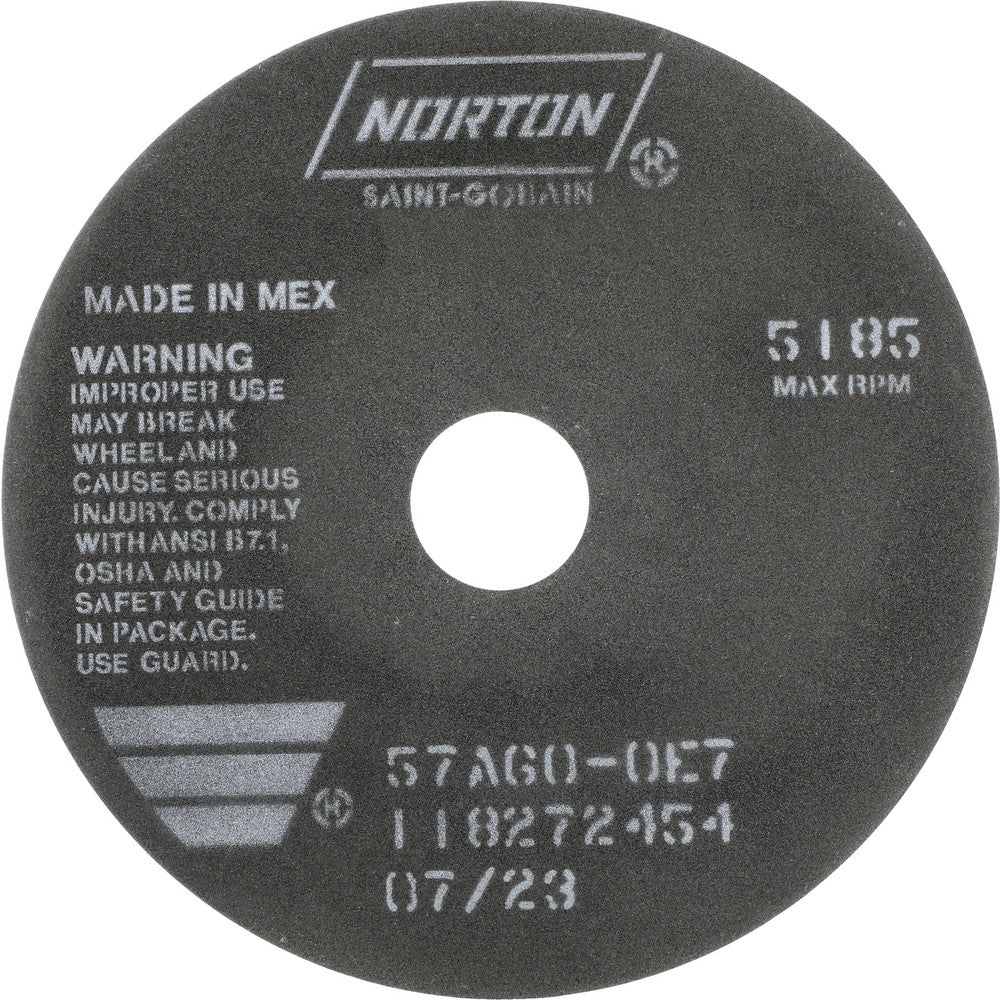 Norton 66252922985 Cut-Off Wheel 7" Dia, 1/32" Thick, 1-1/4" Hole, Aluminum Oxide