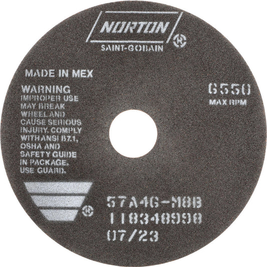 Norton 66252922677 Cut-Off Wheel 7" Dia, 1/16" Thick, 1-1/4" Hole, Aluminum Oxide