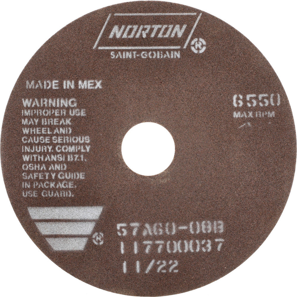 Norton 66252922684 Cut-Off Wheel 7" Dia, 1/16" Thick, 1-1/4" Hole, Aluminum Oxide