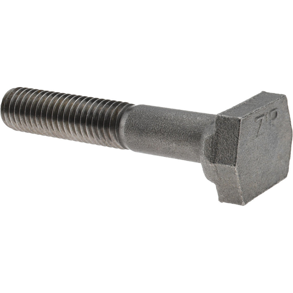 Value Collection 20018 Steel T-Slot Bolt 1/2-13, 1-1/2" Thread Length, 1/2" Slot Width, Uncoated