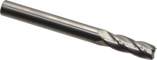 Kyocera SGS Precision Tools 38023 Corner Radius End Mill 1/4" Dia, 3/4" LOC, 0.03" Radius, 4 Flutes, Solid Carbide