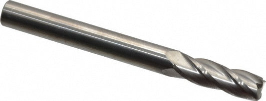 Kyocera SGS Precision Tools 38023 Corner Radius End Mill 1/4" Dia, 3/4" LOC, 0.03" Radius, 4 Flutes, Solid Carbide