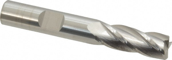 Kyocera SGS Precision Tools 38049 Corner Radius End Mill 3/8" Dia, 1" LOC, 0.03" Radius, 4 Flutes, Solid Carbide