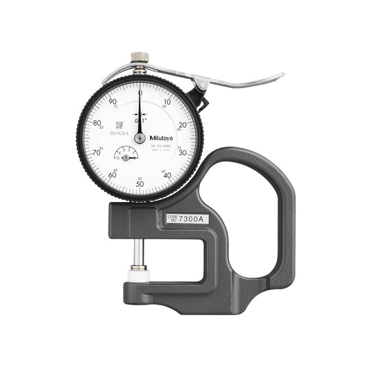 Mitutoyo 7300A 0 to 1/2" Measurement, 0.001" Graduation, 1.1811" Throat Depth, Dial Thickness Gage