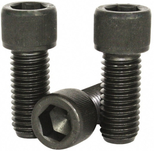 Value Collection 307232BR Hex Socket Cap Screw 1-8, 2-1/2" Length Under Head, Alloy Steel, Black Oxide Finish