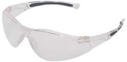 North A805 Safety Glass Anti-Fog & Scratch-Resistant, Polycarbonate, Clear Lenses, Frameless, UV Protection