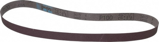 3M 7000118859 Abrasive Belt 1" Wide, 42" Long, 100 Grit, Aluminum Oxide