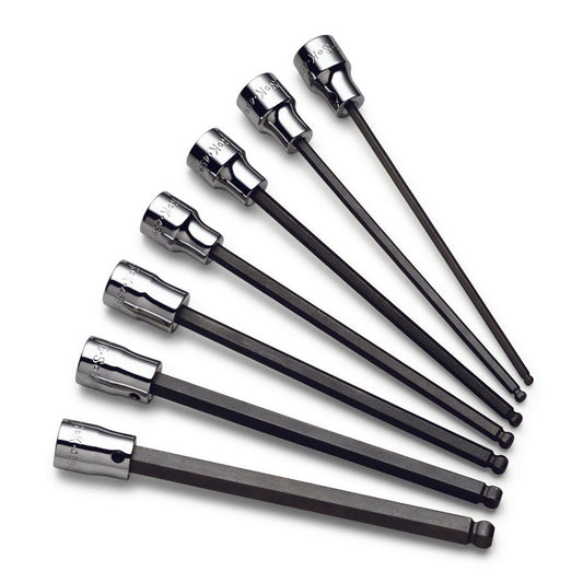 SK 19751 Hex Bit Socket Set 3/8" Drive, 7 Pc, 1/8 to 3/8" Hex