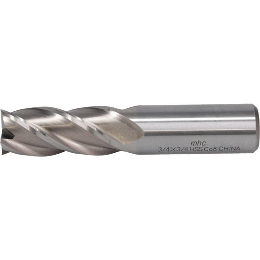 Value Collection 723-3217 Square End Mill 3/4" Dia, 1-5/8" LOC, 4 Flute, Cobalt