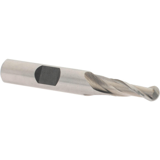 Value Collection 723-1405 Ball End Mill 1/4" Dia, 5/8" LOC, 2 Flute, Cobalt