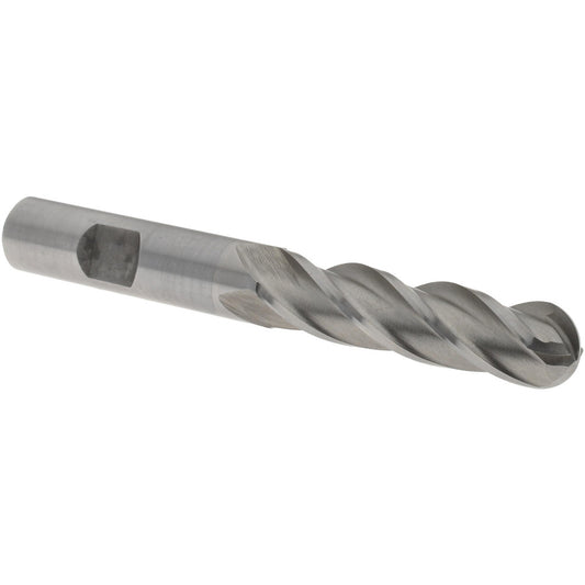 Value Collection 320-3748 Ball End Mill 1/2" Dia, 2" LOC, 4 Flute, High Speed Steel