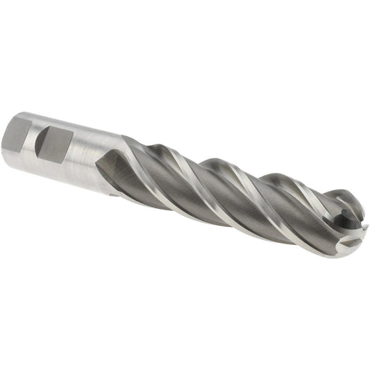 Value Collection 320-3778 Ball End Mill 1" Dia, 4" LOC, 4 Flute, High Speed Steel