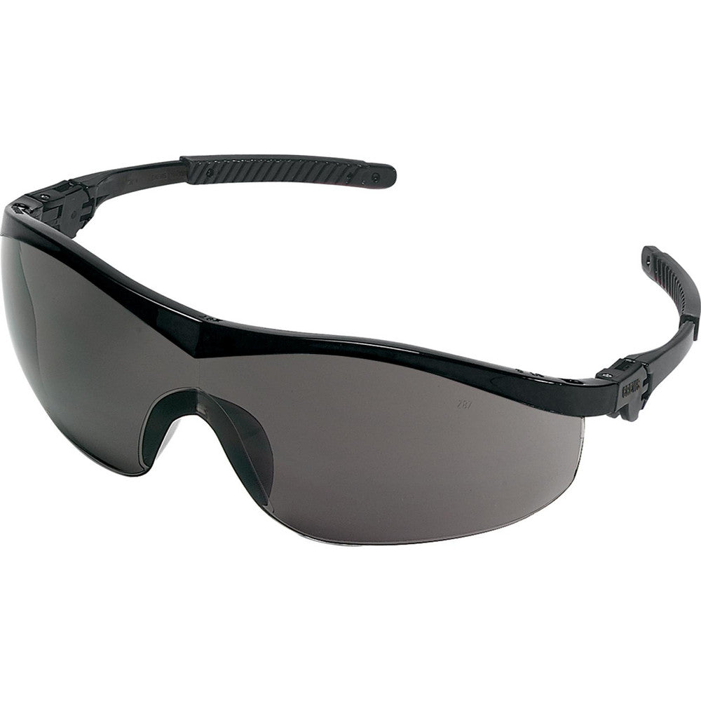 MCR Safety ST112 Safety Glasses Scratch-Resistant, Polycarbonate, Gray Lenses, Half-Framed