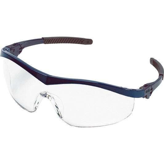 MCR Safety ST120 Safety Glasses Scratch-Resistant, Polycarbonate, Clear Lenses, Half-Framed