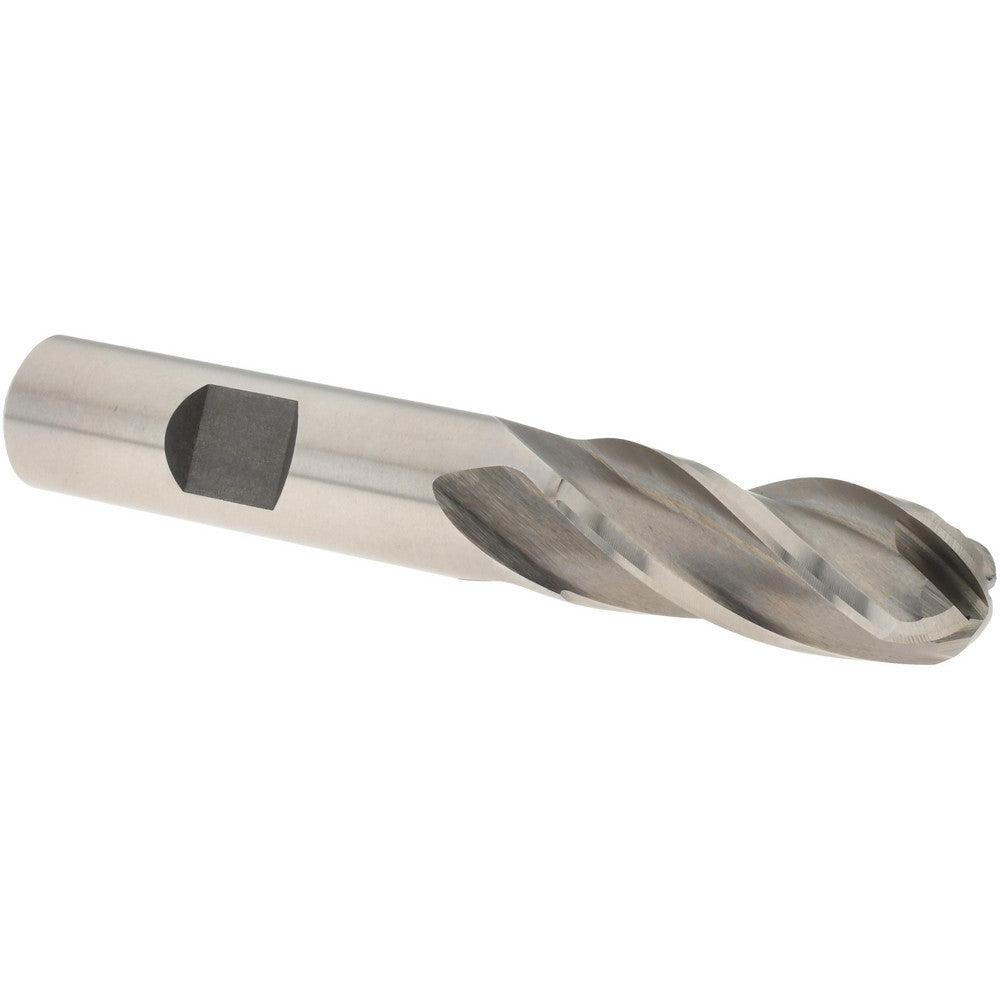 Value Collection 320-3735 Ball End Mill 1/2" Dia, 1-1/4" LOC, 4 Flute, High Speed Steel