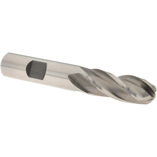 Value Collection 320-3735 Ball End Mill 1/2" Dia, 1-1/4" LOC, 4 Flute, High Speed Steel