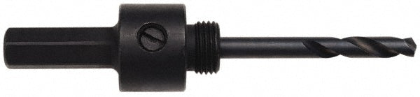 Disston E0102460 Hole Saw Arbor 6" Saw Dia, Straight Shank, Pin Pilot