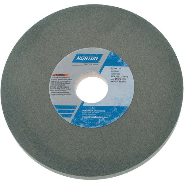 Norton 66252941632 Surface Grinding Wheel 7" Dia, 1/2" Thick, 1-1/4" Hole, 120 Grit, I Hardness