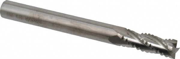 M.A. Ford 11425000 1/4" Diam 4-Flute 30&deg Solid Carbide Square Roughing & Finishing End Mill