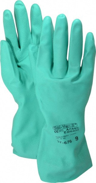 Ansell 117723 Chemical Resistant Gloves AlphaTEC™ 37-676, Size Large, 17.00 mil, Nitrile-Coated, Nitrile, Supported