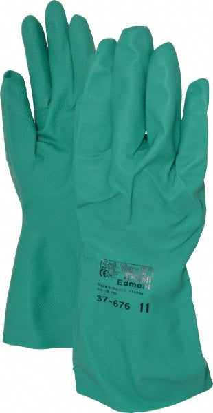 Ansell 117725 Chemical Resistant Gloves AlphaTEC™ 37-676, Size 2X-Large, 17.00 mil, Nitrile-Coated, Nitrile, Supported
