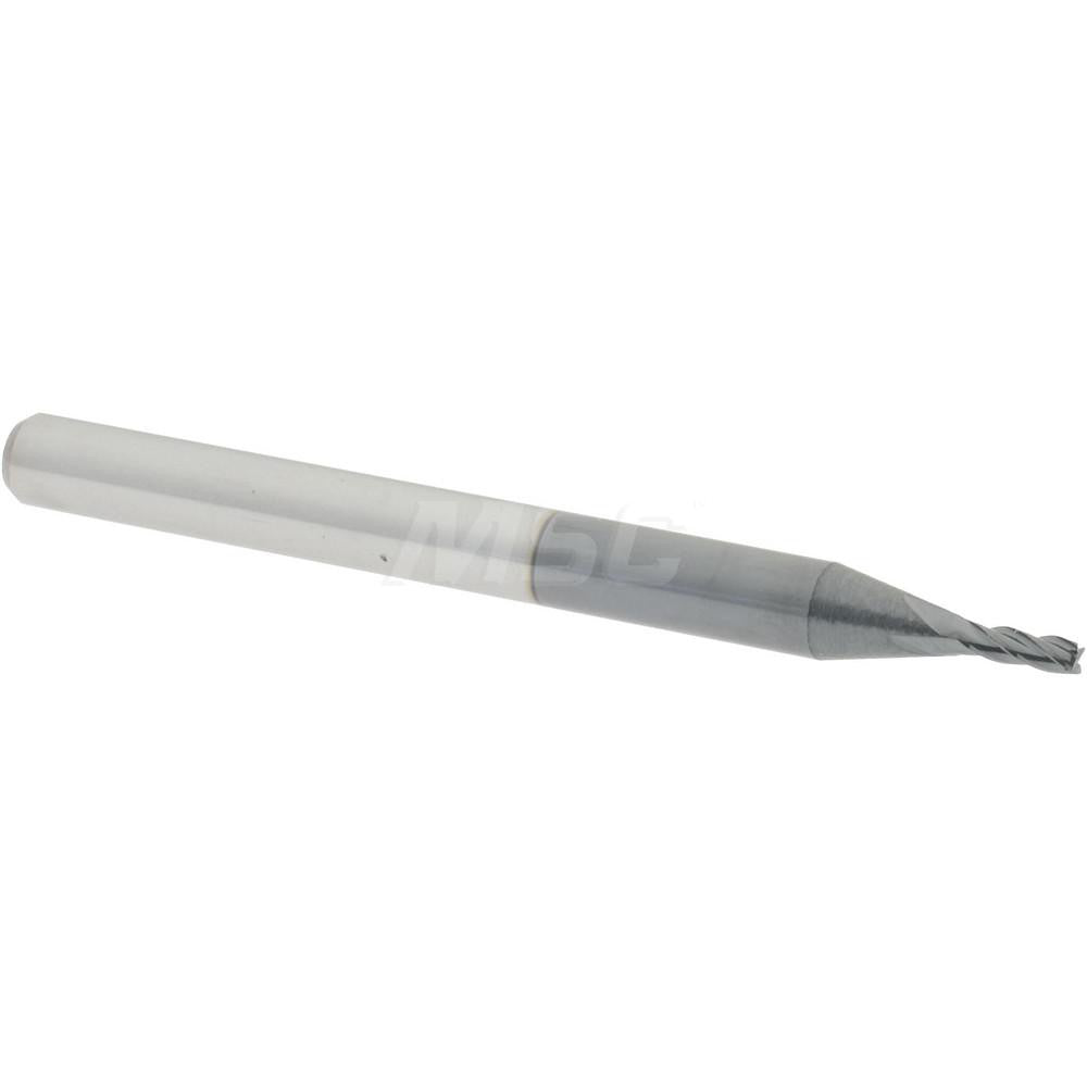 Accupro 01982149 Square End Mill 3/64'' Dia, 9/64'' LOC, 1/8'' Shank Dia, 1-1/2'' OAL, 4 Flutes, Solid Carbide