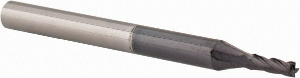 Accupro 01982156 Square End Mill 1/16" Dia, 3/16" LOC, 4 Flutes, Solid Carbide