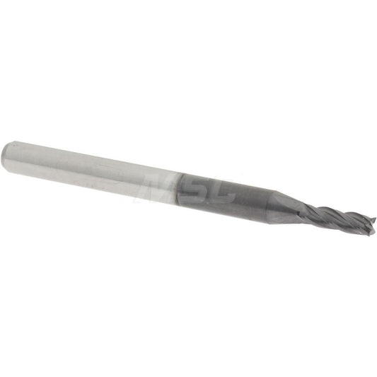 Accupro 01982172 Square End Mill 5/64'' Dia, 1/4'' LOC, 1/8'' Shank Dia, 1-1/2'' OAL, 4 Flutes, Solid Carbide