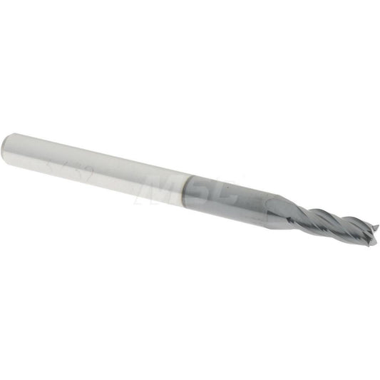 Accupro 01982180 Square End Mill 3/32'' Dia, 9/32'' LOC, 1/8'' Shank Dia, 1-1/2'' OAL, 4 Flutes, Solid Carbide