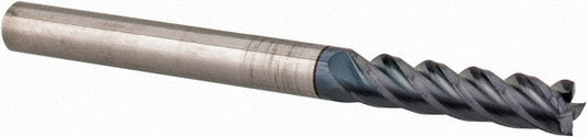 Accupro 01982222 Square End Mill 1/8" Dia, 1/2" LOC, 4 Flutes, Solid Carbide