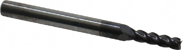 Accupro 01982263 Square End Mill 9/64'' Dia, 1/2'' LOC, 3/16'' Shank Dia, 2'' OAL, 4 Flutes, Solid Carbide