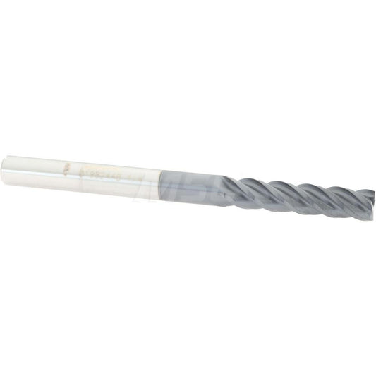 Accupro 01982446 Square End Mill 1/4'' Dia, 1-1/8'' LOC, 1/4'' Shank Dia, 3'' OAL, 4 Flutes, Solid Carbide