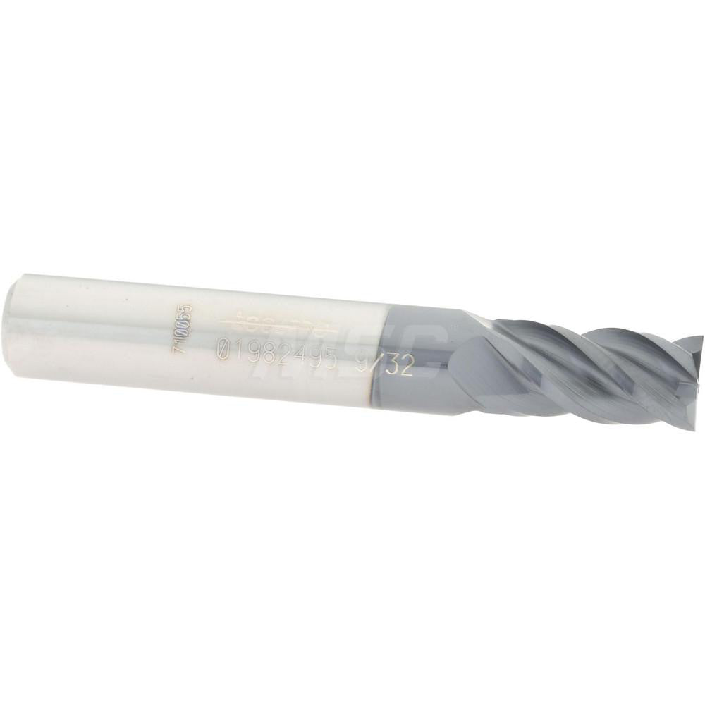 Accupro 01982495 Square End Mill 9/32'' Dia, 1/2'' LOC, 5/16'' Shank Dia, 2'' OAL, 4 Flutes, Solid Carbide