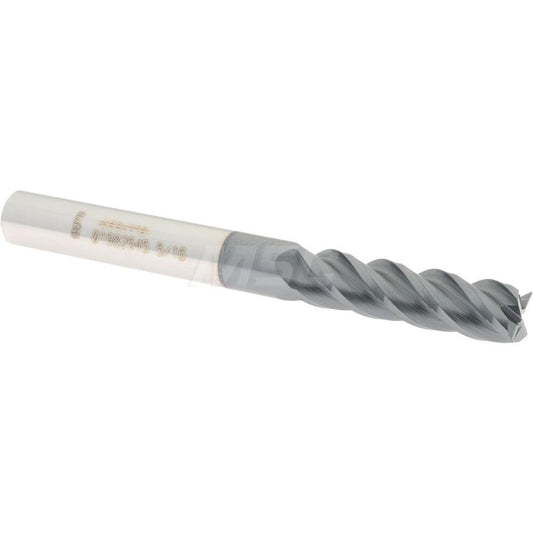 Accupro 01982545 Square End Mill 5/16'' Dia, 1-1/8'' LOC, 5/16'' Shank Dia, 3'' OAL, 4 Flutes, Solid Carbide