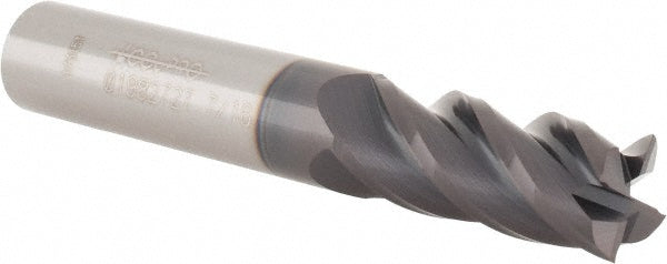 Accupro 01982727 Square End Mill 7/16" Dia, 1" LOC, 4 Flutes, Solid Carbide